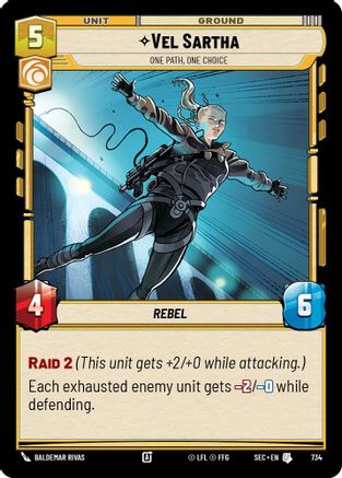 Image of Vel Sartha - One Path, One Choice (Foil) (734) - Secrets of Power Foil