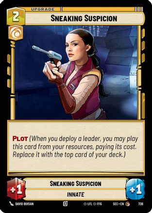 Image of Sneaking Suspicion (Foil) (736) - Secrets of Power Foil