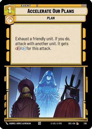 Image of Accelerate Our Plans (Foil) (738) - Secrets of Power Foil