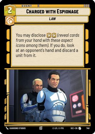 Image of Charged with Espionage (Foil) (740) - Secrets of Power Foil