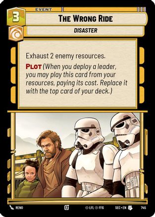Image of The Wrong Ride (Foil) (745) - Secrets of Power Foil