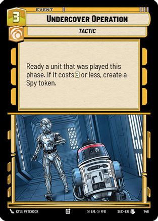 Image of Undercover Operation (Foil) (746) - Secrets of Power Foil