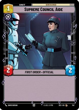 Image of Supreme Council Aide (Foil) (747) - Secrets of Power Foil