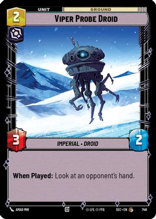 Image of Viper Probe Droid (Foil) (749) - Secrets of Power Foil