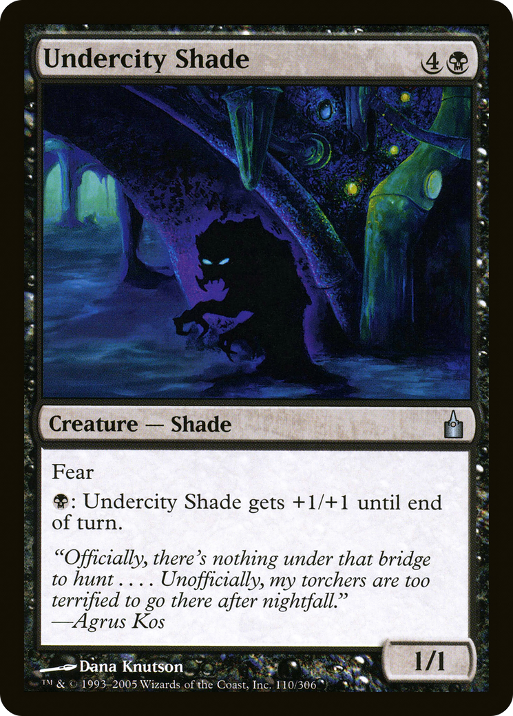 Image of Undercity Shade (RAV-110) - Ravnica: City of Guilds Foil
