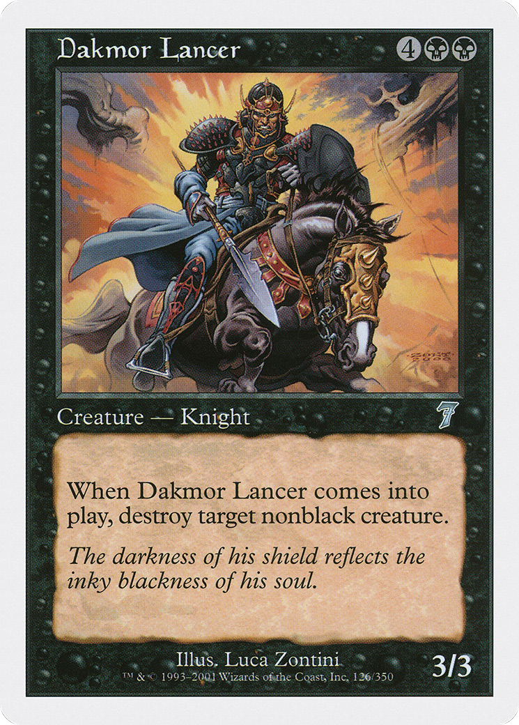 Image of Dakmor Lancer (7ED-126) - 7th Edition