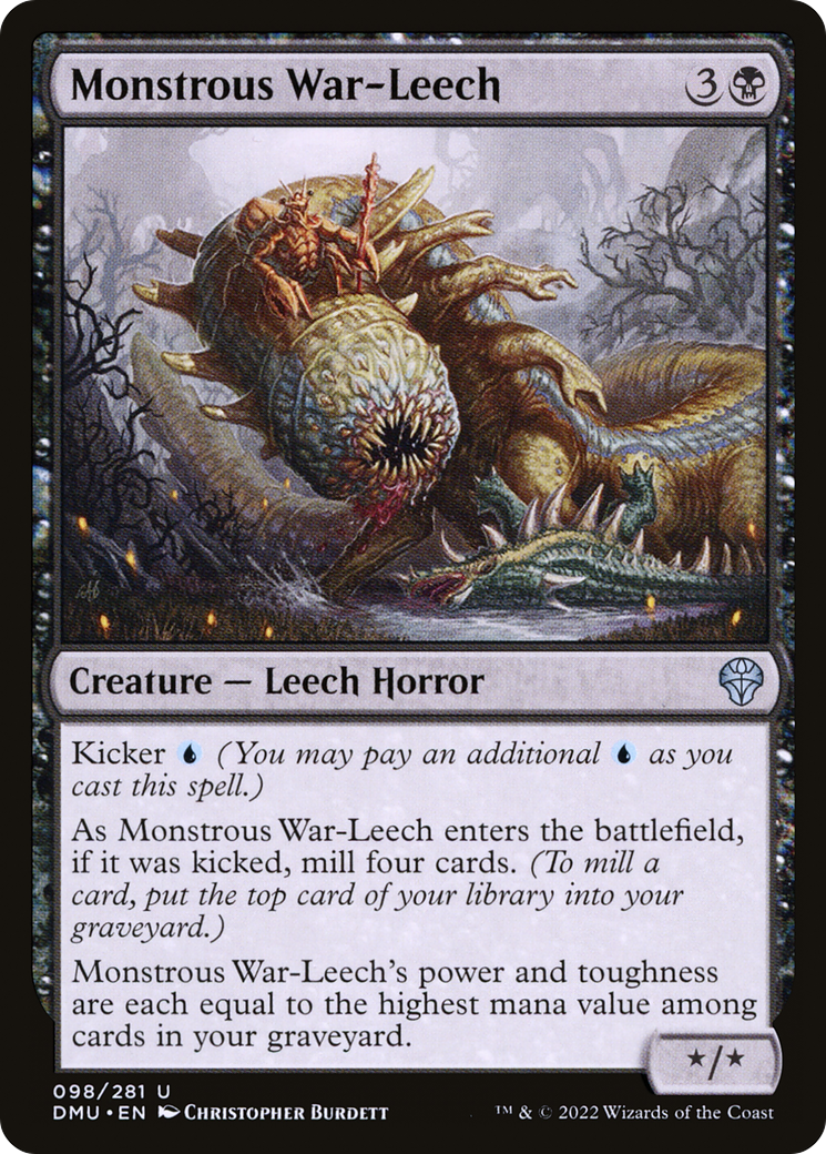 Image of Monstrous War-Leech (DMU-098) - Dominaria United Foil