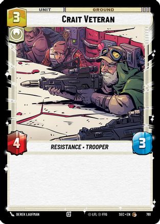 Image of Crait Veteran (Foil) (761) - Secrets of Power Foil
