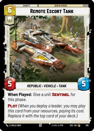 Image of Remote Escort Tank (Foil) (765) - Secrets of Power Foil