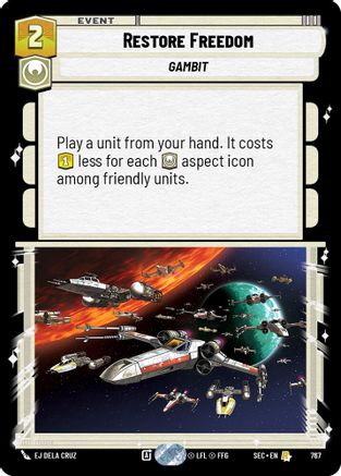 Image of Restore Freedom (Foil) (767) - Secrets of Power Foil