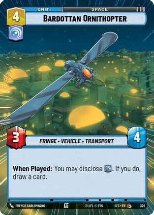 Image of Bardottan Ornithopter (Hyperspace) (326) - Secrets of Power