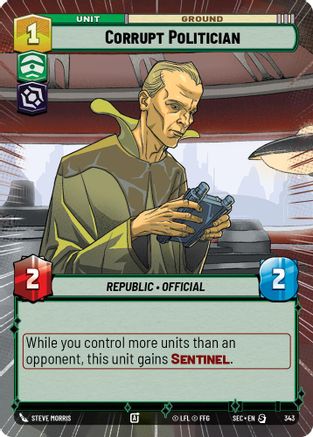 Image of Corrupt Politician (Hyperspace) (343) - Secrets of Power