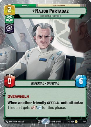 Image of Major Partagaz - Healthcare Provider (Hyperspace) (345) - Secrets of Power