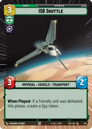 Image of ISB Shuttle (Hyperspace) (347) - Secrets of Power