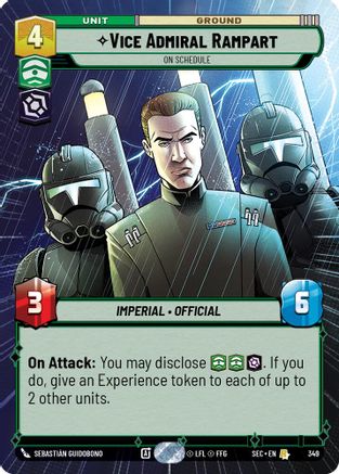 Image of Vice Admiral Rampart - On Schedule (Hyperspace) (349) - Secrets of Power