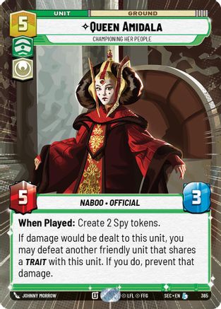 Image of Queen Amidala - Championing Her People (Hyperspace) (365) - Secrets of Power