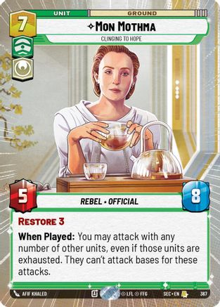 Image of Mon Mothma - Clinging to Hope (Hyperspace) (367) - Secrets of Power