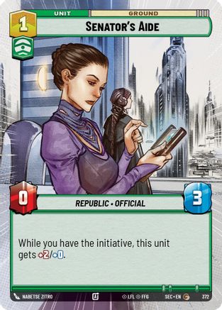 Image of Senator's Aide (Hyperspace) (372) - Secrets of Power