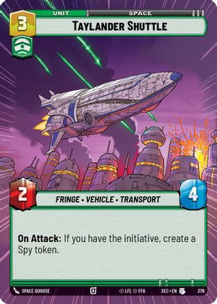 Image of Taylander Shuttle (Hyperspace) (379) - Secrets of Power