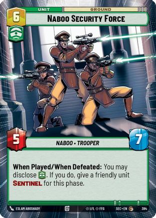 Image of Naboo Security Force (Hyperspace) (384) - Secrets of Power