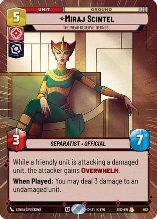 Image of Miraj Scintel - The Weak Deserve to Kneel (Hyperspace) (403) - Secrets of Power