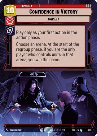 Image of Confidence in Victory (Hyperspace) (409) - Secrets of Power
