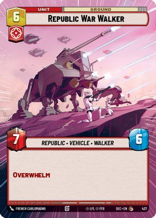 Image of Republic War Walker (Hyperspace) (437) - Secrets of Power