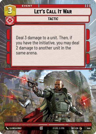 Image of Let's Call It War (Hyperspace) (444) - Secrets of Power