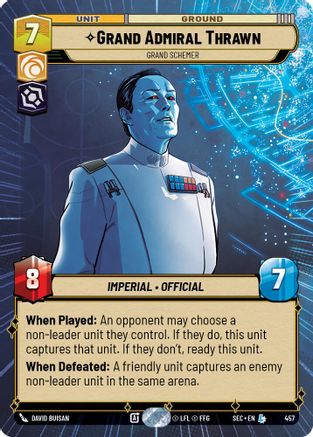 Image of Grand Admiral Thrawn - Grand Schemer (Hyperspace) (457) - Secrets of Power