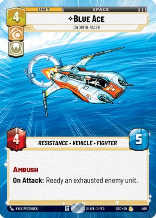 Image of Blue Ace - Colorful Racer (Hyperspace) (468) - Secrets of Power