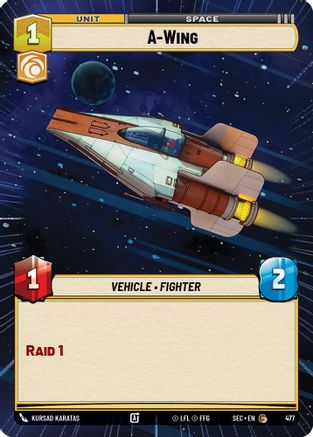 Image of A-Wing (Hyperspace) (477) - Secrets of Power