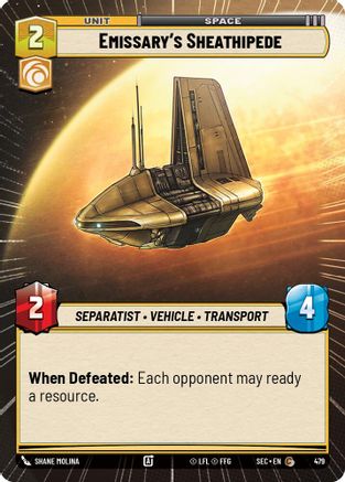 Image of Emissary's Sheathipede (Hyperspace) (479) - Secrets of Power