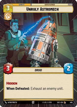 Image of Unruly Astromech (Hyperspace) (485) - Secrets of Power