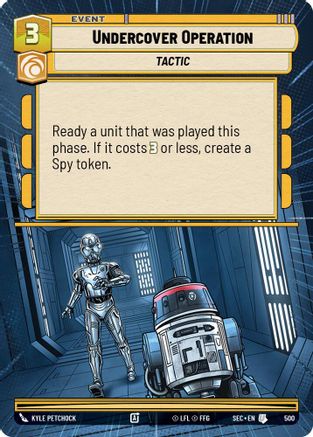 Image of Undercover Operation (Hyperspace) (500) - Secrets of Power