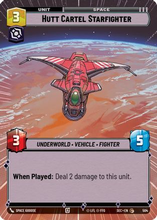 Image of Hutt Cartel Starfighter (Hyperspace) (504) - Secrets of Power