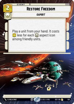 Image of Restore Freedom (Hyperspace) (521) - Secrets of Power