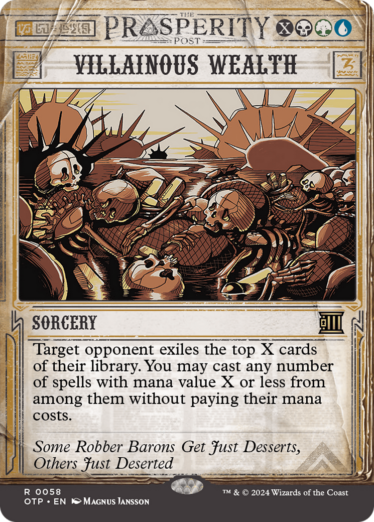 Image of Villainous Wealth (OTP-058) - Breaking News: (Showcase) (Borderless)