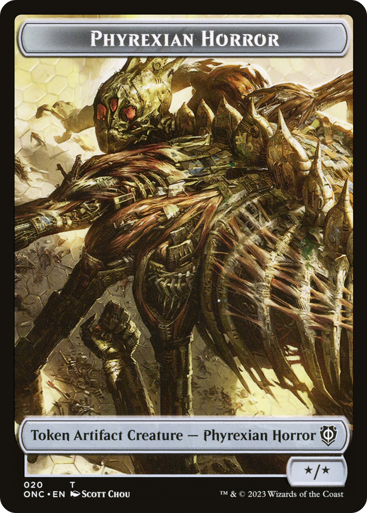 Image of Phyrexian Horror (TONC-020) - Phyrexia: All Will Be One Commander Tokens