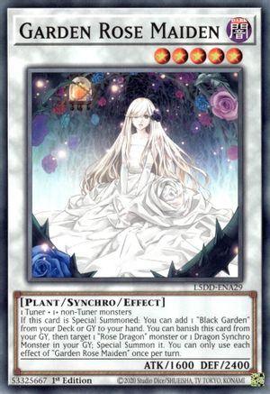 Image of Garden Rose Maiden (L5DD-ENA29) - Legendary 5D's Decks 1st Edition