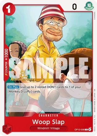 Image of Woop Slap (OP13-006) - Carrying On His Will: 3rd Anniversary Tournament Cards