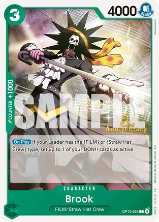 Image of Brook (OP13-034) - Carrying On His Will: 3rd Anniversary Tournament Cards
