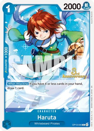 Image of Haruta (OP13-045) - Carrying On His Will: 3rd Anniversary Tournament Cards