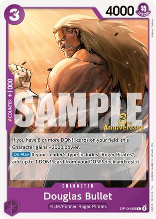 Image of Douglas Bullet (OP13-068) - Carrying On His Will: 3rd Anniversary Tournament Cards