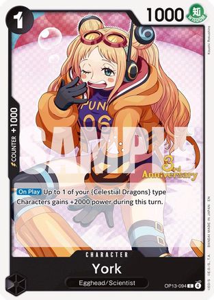 Image of York (OP13-094) - Carrying On His Will: 3rd Anniversary Tournament Cards