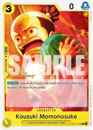 Image of Kouzuki Momonosuke (OP13-105) - Carrying On His Will: 3rd Anniversary Tournament Cards