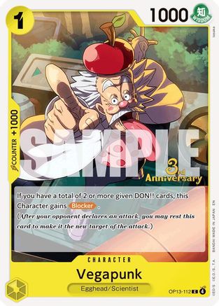 Image of Vegapunk (OP13-112) - Carrying On His Will: 3rd Anniversary Tournament Cards