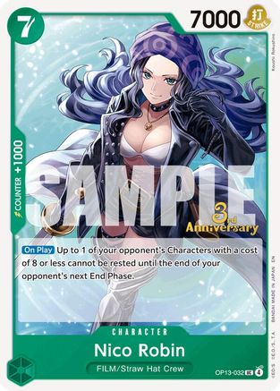 Image of Nico Robin (OP13-032) - Carrying On His Will: 3rd Anniversary Tournament Cards