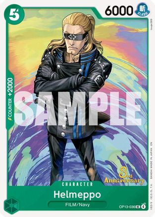Image of Helmeppo (OP13-036) - Carrying On His Will: 3rd Anniversary Tournament Cards