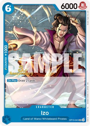 Image of Izo (OP13-041) - Carrying On His Will: 3rd Anniversary Tournament Cards