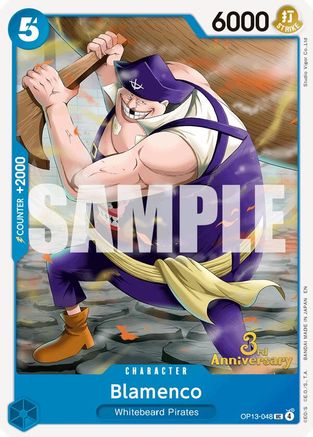 Image of Blamenco (OP13-048) - Carrying On His Will: 3rd Anniversary Tournament Cards